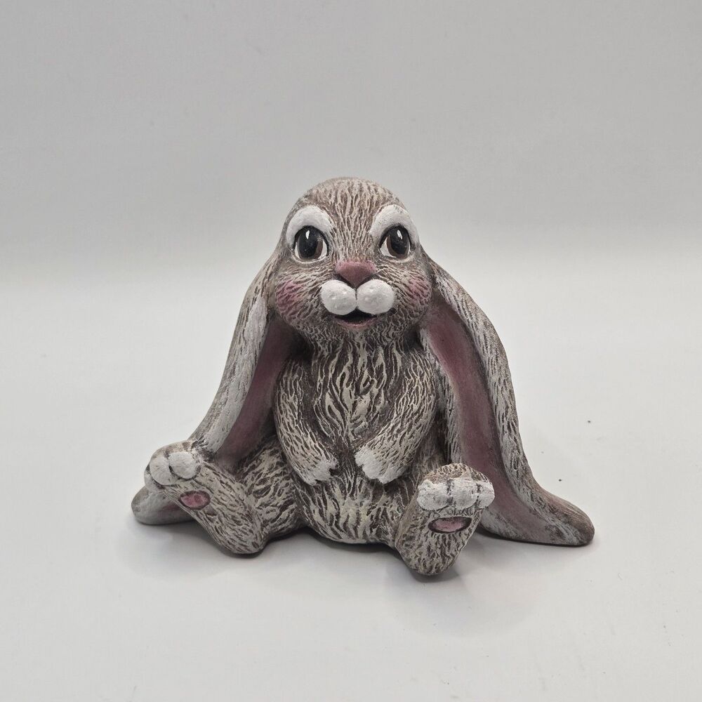 Vintage 1980’s Scioto Gray Floppy Ear Ceramic Bunny Rabbit